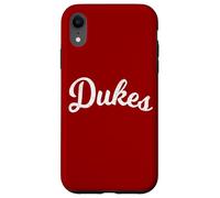 Duke Team Mascotte de Baseball avec Inscription The Duke Coque pour iPhone XR