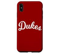 Duke Team Mascotte de Baseball avec Inscription The Duke Coque pour iPhone XS Max