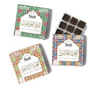 Dukhni Oud Al Saher, Madhmoom, Awatef Bakhoor | 3 x 9 pièces chacun | Encens arabe Bakhour assortis | Parfait pour se détendre, méditer et prier | Riche, luxueux, durable