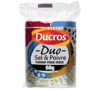 DUKRO - Assaisonnement Essentiel Poivre 18g & Sel 50g, Saveurs Authentiques et Intenses - Lot de 4 - vendu par Lot