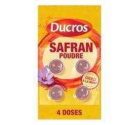 DUKRO - Safran Poudre Aromatique pour Sublimer Vos Plats, Dosettes Pratiques de 4x0,1g - Lot de 3 - vendu par Lot