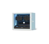 DUKWIN Watch Winder for 4/6/8/12 Automatic Watches, Lockable Automatic Winders with Extra 4/6 Watch Spaces, 4 Rotation Modes, Flexible Pillows, Quiet Motor and Blue Backlight