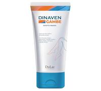 Dulac - Dinaven Crème Massage pour Jambes Lourdes et Fatiguées, Effet Froid, 200 ml, Stimule la Circulation Sanguine des Jambes, à base de Diosmine, Fragon, Vigne Rouge, Made in Italy