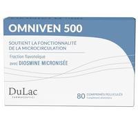 Dulac - Diosmin Omniven 500, Complément Alimentaire pour la Circulation Sanguine, 80 comprimés, Idéal Pour Les Jambes Lourdes et Fatiguées, avec Diosmine et Hespéridine, Made in Italy
