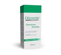 Dulac - Diosmin Omniven Crème Massage pour Jambes Lourdes et Fatiguées, Effet Froid, 150 ml, Stimule la Circulation Sanguine des Jambes, à base de Diosmine, Fragon, Vigne Rouge, Made in Italy