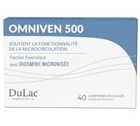 Dulac - Omniven 500 Complément Jambes Lourdes et Fatiguées, 40 Comprimés