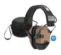DulBluetooth-Protecteur Auditif de Prise de Vue,Cache-Oreilles Actif Anti-Bruit,ARM NEXT D20,Casque Professionnel à Réduction de Bruit - Type Desert with case