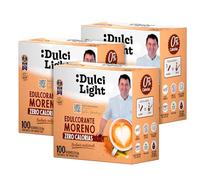 Dulcilight Édulcorant Roux Zero Calorie 300 Buchettes 1g=10g de Sucre Brun Substitut de Sucre de Canne Muscovado Granulé aux Fibres 100% Saveur Naturelle Non OGM Keto Sans Gluten Végétalien