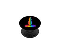 Dulcimeriste Dulcimer-Joueur Drip-Painting-Art 80s Dulcimer PopSockets PopGrip Adhésif