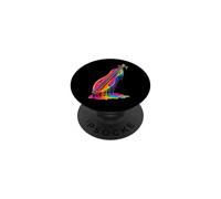 Dulcimeriste Dulcimer-Joueur Drip-Painting-Art 80s Dulcimer PopSockets PopGrip Adhésif