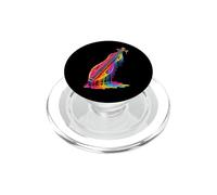 Dulcimeriste Dulcimer-Joueur Drip-Painting-Art 80s Dulcimer PopSockets PopGrip pour MagSafe