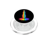 Dulcimeriste Dulcimer-Joueur Drip-Painting-Art 80s Dulcimer PopSockets PopGrip pour MagSafe