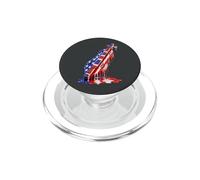 Dulcimeriste Dulcimer-Joueur Drip-Painting-Art USA Dulcimer PopSockets PopGrip pour MagSafe