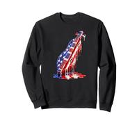 Dulcimeriste Dulcimer-Joueur Drip-Painting-Art USA Dulcimer Sweatshirt