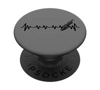 Dulcimeriste Dulcimer-Joueur Musicien Cardiogram Dulcimer PopSockets PopGrip Adhésif