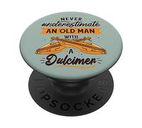 Dulcimeriste Dulcimer-Joueur Musicien drôles Phrase Dulcimer PopSockets PopGrip Adhésif