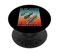 Dulcimeriste Dulcimer-Joueur Musicien drôles Phrase Dulcimer PopSockets PopGrip Adhésif