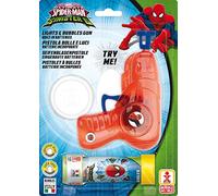 Dulcop - 500.086000 - Spiderman - Pistolet à Bulle et Lumière - 14,8 x 10,9 x 4,55 cm - Tube de Savon - 60 ml - Coloris Aléatoire