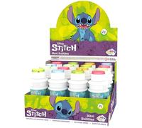 DULCOP - Pack de 16 Bulles Stitch - Bulles de Savon - 175 ML - 047071PA - Bleu - Plastique - Licence Officiel - Jouet Enfant - Jeu de Plein air - À Partir de 3 Ans