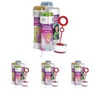 DULCOP Princess Princesses Disney Bulles de Savon, A1302042, Multicolore, Produit Individuel (Lot de 4)