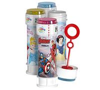 DULCOP Savon-60 Ml-047332-Multicolore-Plastique-Licence Officiel-Jouet Enfant-Jeu de Plein air-À Partir de 3 Ans Bulles Avengers ou Princesse Disney, 047332, Multicolore, Produit Individuel