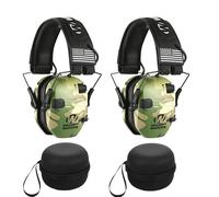 DulElectronic Shooting Earmuff,Anti-bruit,Sauna,Téléphone,Amplification du son,Protection auditive,Casque pliable,2 pièces - Type Camouflage-box 2PCS