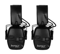 DulElectronic Shooting Earmuff,Anti-bruit,Sauna,Téléphone,Amplification du son,Protection auditive,Casque pliable,2 pièces - Type T-Black 2PCS