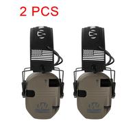 DulElectronic Shooting Earmuff,Anti-bruit,Sauna,Téléphone,Amplification du son,Protection auditive,Casque pliable,2 pièces - Type Grey 2PCS