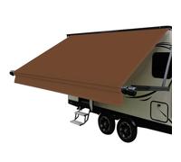 Dulepax Toile de rechange universelle pour auvent de véhicule récréatif (tissu de 4,6 m) robuste de 453,6 g pour auvent de caravane - Revêtement double face universel pour toutes les marques d'auvents