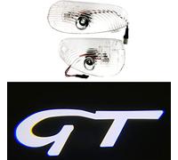 Duleutgnu 2 pièces lumières de porte de voiture voiture logo de bienvenue fantôme ombre définition lampadaire LED portes de voiture lumières d'entrée lampe emblème 3D Pour 147 GT