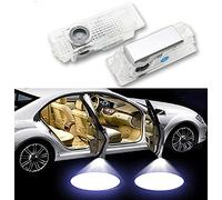 Duleutgnu Lot de 2 éclairages LED 3D pour portière de voiture - Éclairage sous caisse - Éclairage de bienvenue