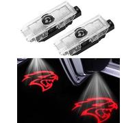 Duleutgnu Lot de 2 éclairages LED pour portière de voiture - Éclairage de portière de voiture - Logo de bienvenue - Emblème 3D (normal)