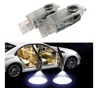 Duleutgnu Lot de 2 éclairages LED pour portière de voiture - Éclairage sous le plancher de la porte - Éclairage de bienvenue 3D