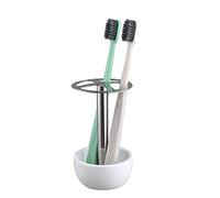 Dullrout Support de Brosse à Dents Multifonction pour Salle de Bain vanité comptoir en Acier Inoxydable divisé, Design élégant, Peut contenir 4 brosses Standard, idéal pour la Maison, l'hôtel