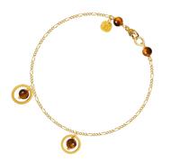 Dulong Piccolo Tiger Eye Bracelets 18 ct. Or PIC4-A1111-14 cm - Femme - Or