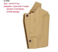 DulQuick-Étui OWB pour odorGlock Ian SW MP,avec lampe de poche TLR1 X400 X300 XC1,accessoires de chasse et de paintball,KYDEX - Type GX400 TAN