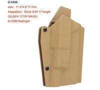 DulQuick-Étui OWB pour odorGlock Ian SW MP,avec lampe de poche TLR1 X400 X300 XC1,accessoires de chasse et de paintball,KYDEX - Type GX300 TAN