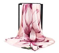 DULSPUE Écharpes et foulards élégants pour femme - Foulard rose (90 * 180cm) - Idée cadeau pour anniversaire