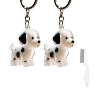 Duludu Porte-clés commémoratif transparent en poils d'animaux de compagnie, jolie capsule souvenir en fourrure, cadeau commémoratif portable pour les amoureux des chiens, b, taille unique