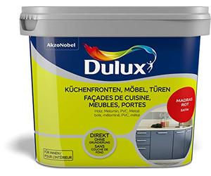 Dulux Peinture de rénovation pour meubles de cuisine, portes, meubles satinés, rouge Madras, 2L