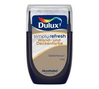 Dulux Simply Refresh Peinture murale et plafond Marron satiné Testeur 30 ml