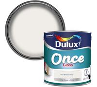 Dulux Une Fois Brillant Pur Blanc Éclatant - Peinture Pour Bois Et Métal 2,5L