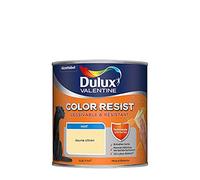Dulux Valentine Color Resist Pièces à Vivre - Peinture Intérieure Murs, Plafonds, Boiseries - Lessivable et Résistante - Couleur : Jaune Citron - 0,5 L