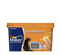 Dulux Valentine Color Resist Pièces à Vivre - Peinture Intérieure Murs, Plafonds, Boiseries - Lessivable et Résistante - Couleur : Charbon - 2,5 L - 5351576