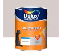Dulux Valentine Color Resist Pièces à Vivre - Peinture Intérieure Murs, Plafonds, Boiseries - Lessivable et Résistante - Couleur : Tendre Cocon COY24 2,5 L