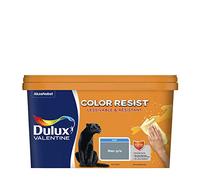 Dulux Valentine Color Resist Pièces à Vivre - Peinture Intérieure Murs, Plafonds, Boiseries - Lessivable et Résistante - Couleur : Bleu Gris - 2,5 L - 5351560
