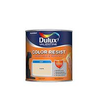 Dulux Valentine Color Resist Pièces à Vivre - Peinture Intérieure Murs, Plafonds, Boiseries - Lessivable et Résistante - Couleur : Ivoire - 0,5 L