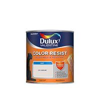 Dulux Valentine Color Resist Pièces à Vivre - Peinture Intérieure Murs, Plafonds, Boiseries - Lessivable et Résistante - Couleur : Lin Naturel - 0,5 L