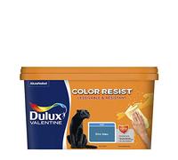 Dulux Valentine Color Resist Pièces à Vivre - Peinture Intérieure Murs, Plafonds, Boiseries - Lessivable et Résistante - Couleur : Zinc Bleu - 2,5 L - 5351578