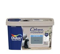 Dulux Valentine Crème de Couleur - Peinture multi-supports intérieure - Mat Bleu Gris 2,5 L
